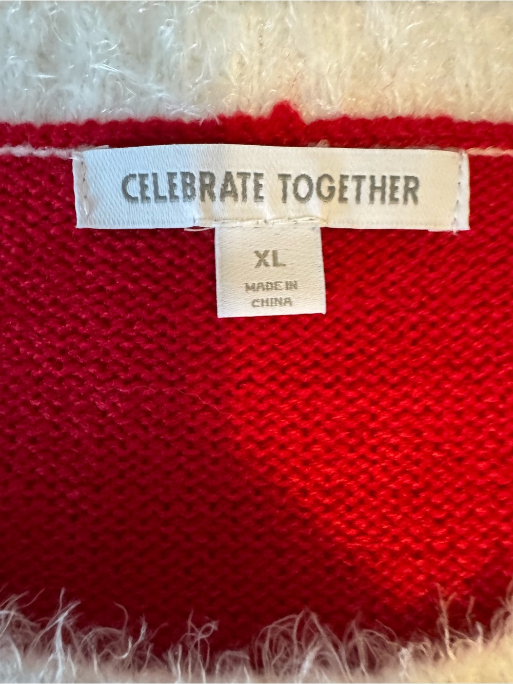Santa's Favorite Cat Ugly Holiday Sweater - Red & Pink - Picture 3 of 4